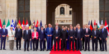 Coalizione dei volenterosi [Parigi, 13 luglio 2026. Foto: Eliseo]