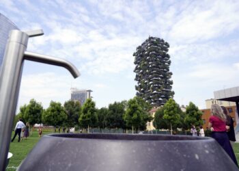 Veduta del 'Bosco verticale' a Milano [Foto: Sergio Oliverio/imagoeconomica]