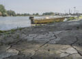 Fiume in secca nella zona della bassa Padana [foto: Marco Cremonesi/imagoeconomica]
