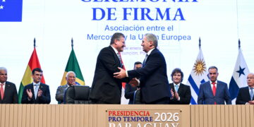 Firma dell'accordo di partenariato UE-Mercosur [Asuncion, 17 gennaio 2026. Foto: Frederic Sierakowski/imagoeconomica]