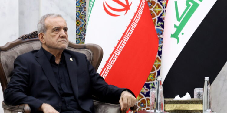 Il presidente iraniano. Masoud Pezeshkian. Source: Imagoeconomica via Dolat.ir