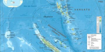 Mappa della Nuova Caledonia [foto: Eric Gaba /Wikimedia Commons]