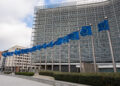 Bandiere dell'UE a palazzo Berlaymont. Crediti: Commissione europea