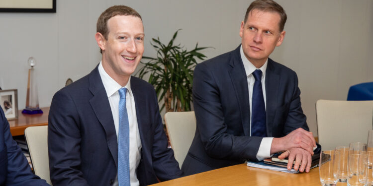 L'amministratore delegato di Meta, Mark Zuckerberg, durante una visita a Bruxelles nel 2020. Crediti: Commissione europea