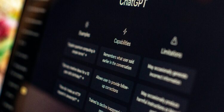 Schermo di un PC con finestra aperta su Chatgpt. Crediti: Emiliano Vittoriosi via Unsplash