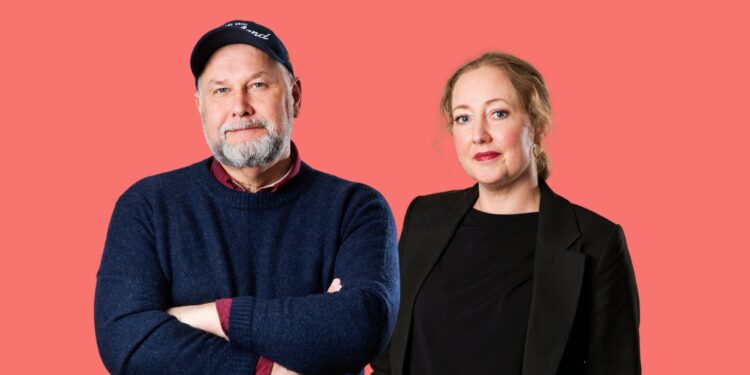 Jonas Sjöstedt e Hanna Gedin [foto: la Sinistra, account X, https://x.com/Left_EU/status/2091822129343787213/photo/1]