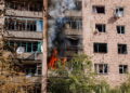 The aftermath of a Russian drone attack on Kyiv on 9 September 2026 (Imagoeconomica)