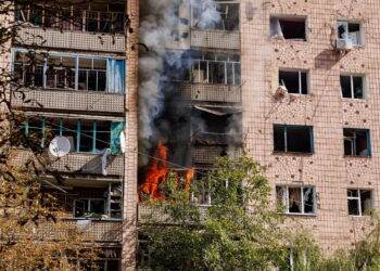 The aftermath of a Russian drone attack on Kyiv on 9 September 2026 (Imagoeconomica)