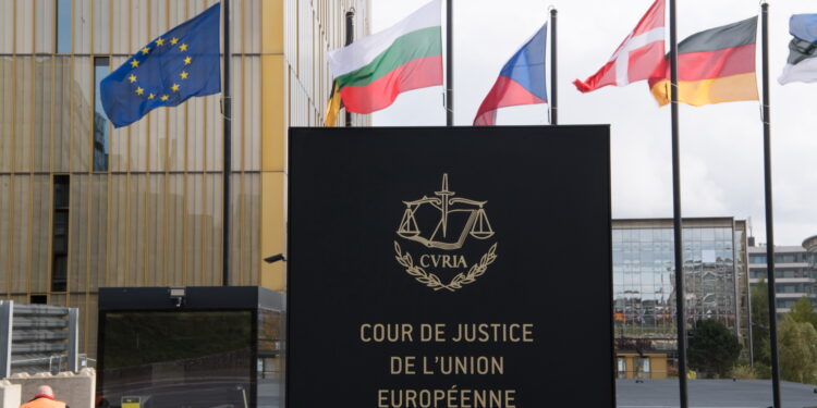 Esterno della sede della Corte di giustizia europea, a Lussemburgo [Foto: Mauro Bottaro/imagoeconomica]