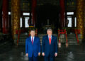 I presidenti cinese, Xi Jinping, e statunitense, Donald Trump, in un incontro a maggio 2026. Source: Imagoeconomica