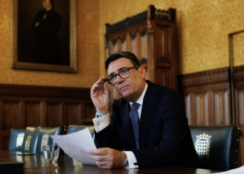 Il primo ministro del Regno Unito, Andy Burnham. Crediti: Simon Dawson via Imagoeconomica