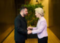 Il presidente dell'Ucraina, Volodymyr Zelenskyy, e la presidente della Commissione europea, Ursula von der Leyen. Crediti: Commissione europea