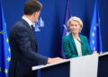 Da sinistra a destra il segretario generale, Mark Rutte, e la presidente della Commissione europea, Ursula von der Leyen. Crediti: Commissione europea