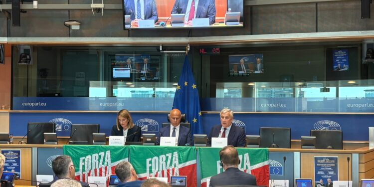 Berlusconi - Tajani, Metsola, De Meo