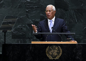 Il presidente del Consiglio europeo, Antonio Costa, all'assemblea generale dell'ONU. Settembre 2026. Source: EU Council