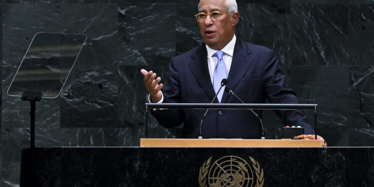 Il presidente del Consiglio europeo, Antonio Costa, all'assemblea generale dell'ONU. Settembre 2026. Source: EU Council