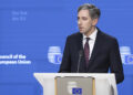 Il ministro delle Finanze irlandese e presidente di turno del consiglio Ecofin, Simon Harris [Bruxelles, 10 luglio 2026. Foto: European Council]