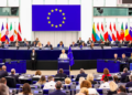 La presidente della Commissione europea, Ursula von der Leyen, pronuncia il discorso sullo Stato dell'Unione [Strasburgo, 26 settembre 2026. Foto: Fred MARVAUX Copyright: © European Union 2026 - Source : EP]