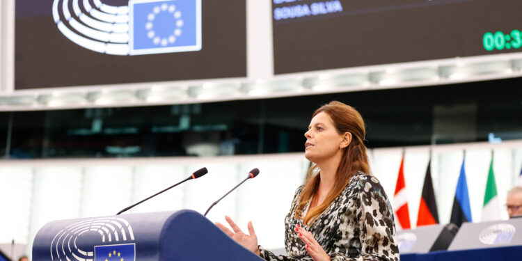 L'eurodeputata (Avs), Ilaria Salis. Crediti: Parlamento europeo