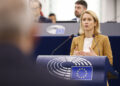 L’Alta rappresentante per la politica estera e di sicurezza dell’UE, Kaja Kallas, al dibattito sulle rotte commerciali nel Maro Nero del 20 ottobre 2026. Crediti: Parlamento europeo
