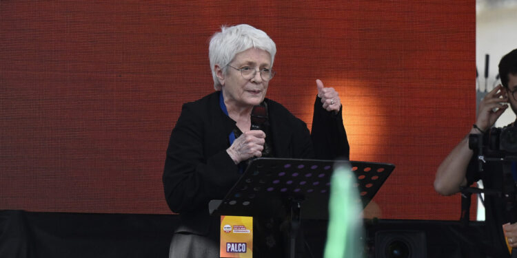 L'ex giornalista ed europarlamentare, Barbara Spinelli. Crediti: Luigi Mistrulli via Imagoeconomica
