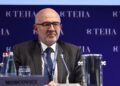 Pierre Moscovici al forum Teha di Ambrosetti [Cernobbio, 6 settembre 2025. Foto: Canio Romaniello/imagoeconomica]