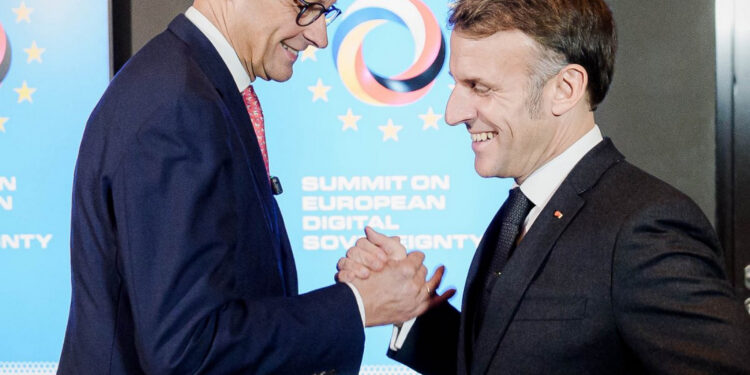 German Chancellor Friedrich Merz and French President Emmanuel Macron, novembre 2025. Source: Bundesregierung/ Jesco Denzel via Imagoeconomica