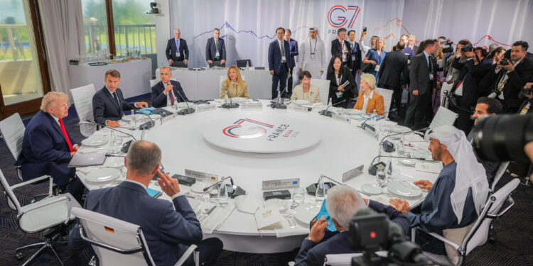 Immagine di repertorio: Vertice G7 nel giugno 2026 in Francia ad Évian-Les-Bains. Source: Imagoeconomica