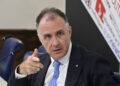 Il presidente di Confindustria, Emanuele Orsini, agli Stati generali del mondo dei servizi. 14 Ottobre 2026. Source: Luigi Mistrulli via Imagoeconomica