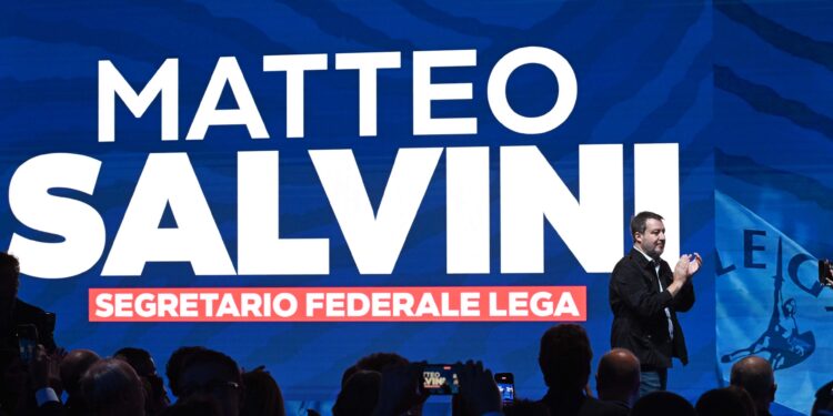 Matteo Salvini, segretario della Lega, ministro delle Infrastrutture e vicepremier [Milano, 25 ottobre 2026. Foto: Roby Bettolini/imagoeconomica]