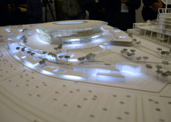 Presentazione del progetto per il nuovo stadio della Roma [foto: Daniele Scudieri/imagoeconomica]