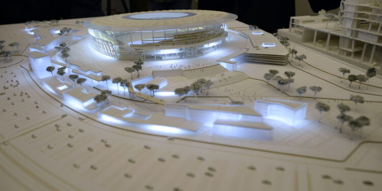 Presentazione del progetto per il nuovo stadio della Roma [foto: Daniele Scudieri/imagoeconomica]