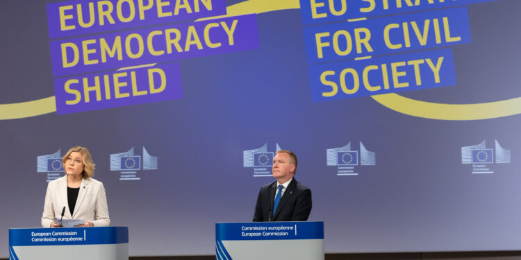 Scudo europeo per la democrazia. Crediti: Commissione europea