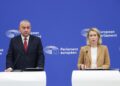 L'Alta rappresentante UE per la Politica estera e di sicurezza, Kaja Kallas, e il commissario ai Partenariati internazionali, Jozef Síkela. Conferenza stampa a Strasburgo, 20 ottobre 2026. Source: EC Audiovisual