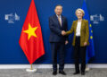 Il segretario generale del Comitato centrale del Partito Comunista del Vietnam e presidente della Repubblica socialista del Vietnam, Tô Lâm, e la presidente della Commissione europea, Ursula von der Leyen. Crediti: Commissione europea