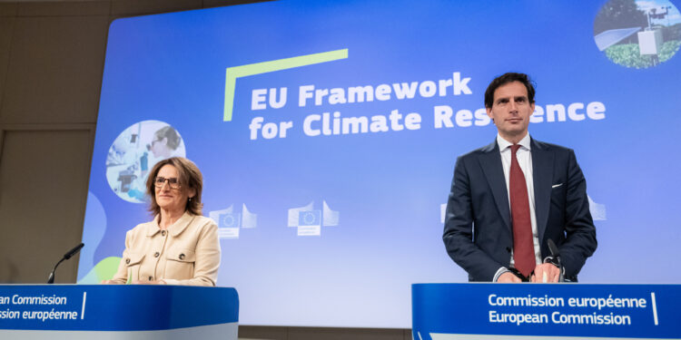 Wopke Hoekstra e Teresa Ribera presentano il Quadro sulla resilienza climatica, contro eventi climatici estremi