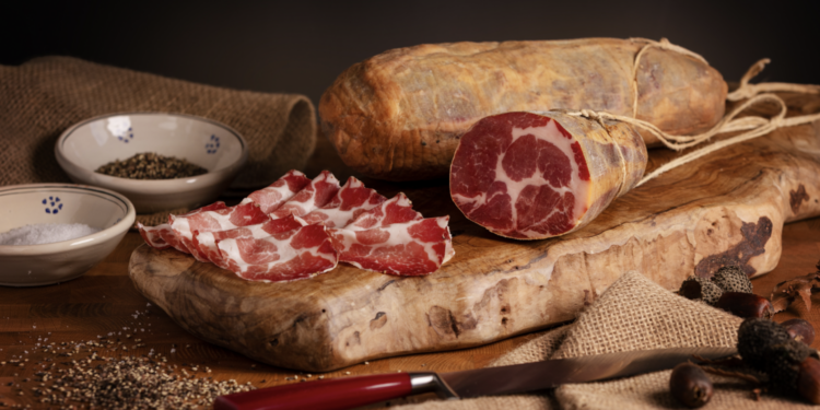 Il capocollo di Martina Franca. Crediti: Ministero dell'Agricoltura italiano