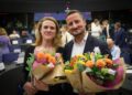 Terry Reintke e Nicolae Ștefănuță [foto: European Greens]