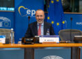 Il presidente del Partito popolare europeo (PPE) e del gruppo PPE al Parlamento europeo, Manfred Weber [foto: EPP. https://www.flickr.com/photos/eppofficial/albums/]